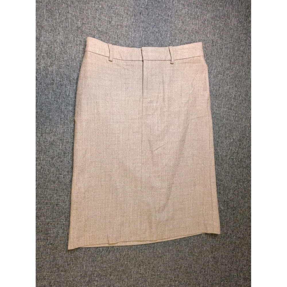 Banana Republic Wool Golf Skirt‎ Beige  Stretch Women's Size 0 Skort